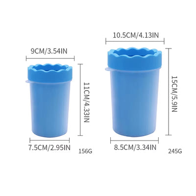 Portable Paw Cleaner Cup - 3-Size Silicone Pet Foot Washer for Dogs & Cats, Summer Outdoor Mud Remover