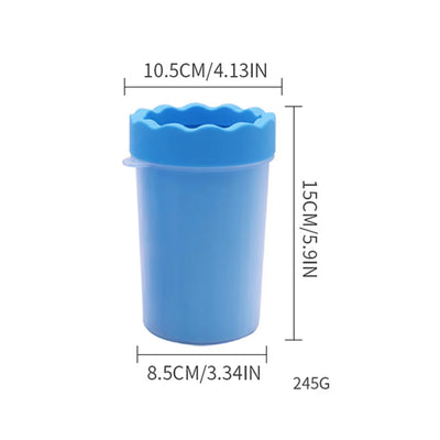 Portable Paw Cleaner Cup - 3-Size Silicone Pet Foot Washer for Dogs & Cats, Summer Outdoor Mud Remover