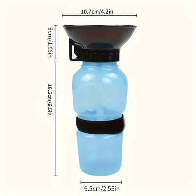 Dog Water Bottle, Portable Travel Water Bottle Dispenser for Dogs - Cats & Kitten Outdoor Travel Water Bottle Bowl,