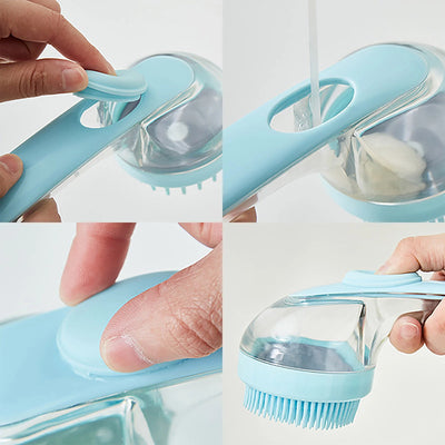 Pet Bath Brush 2025 New Dog Bath Brush Dog Scrubber for Bath Dog Wash Brush for Bathing Dog Grooming Massage Brush for Long Short Haired Dogs Cats Shower Soft Brush for Dogs Rabbit Nail Baby Soft Hair