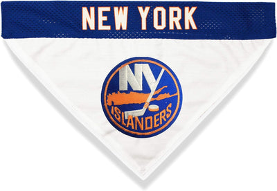 NHL NEW YORK ISLANDERS BANDANA for DOGS & CATS, Small/Medium. - Cute & Stylish Bandana! the Perfect HOCKEY FAN Scarf Bandana, Great for Birthdays or Any Party!