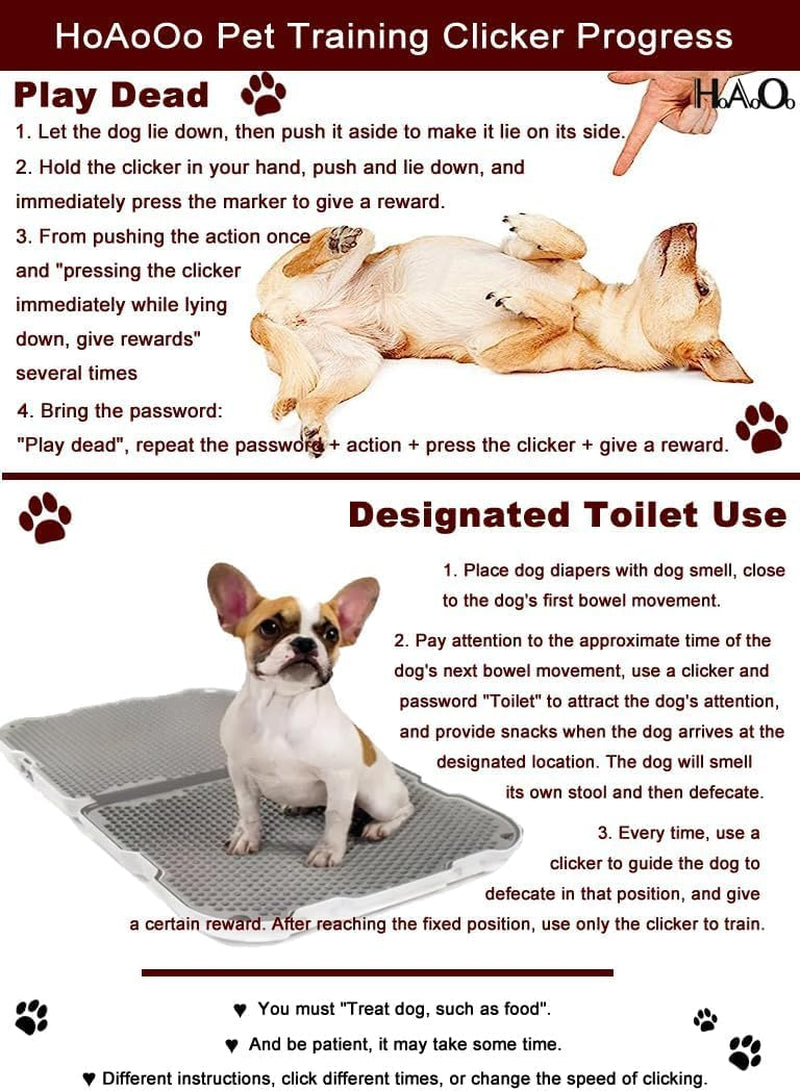 Pet Training Clicker with Wrist Strap - Dog Training Clickers (Black +Bluegreen)