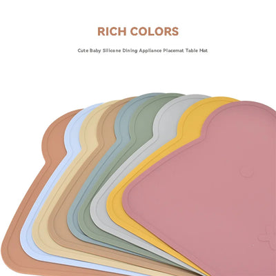 Food Grade Coverage Table Mat Children'S Tableware Pad Silicone Placemat Baby Silicone Feeding Baby Mat Feeding Baby Stuff