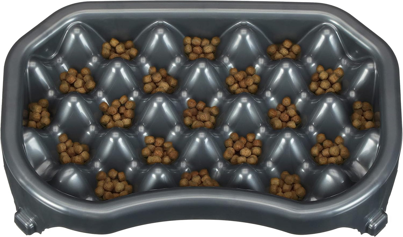 Neater Slow Feeder Dog Bowls, Slows down Fast Eaters to Help Digestion & Prevent Overeating, Non-Slip Food Bowl, Bpa-Free, Holds 2.5 Cup of Food for Small to Medium Breed or Puppy