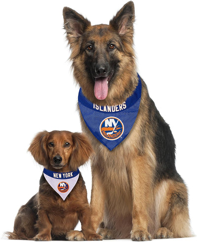 NHL NEW YORK ISLANDERS BANDANA for DOGS & CATS, Small/Medium. - Cute & Stylish Bandana! the Perfect HOCKEY FAN Scarf Bandana, Great for Birthdays or Any Party!