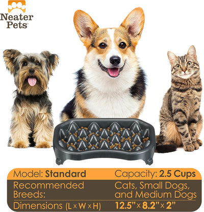 Neater Slow Feeder Dog Bowls, Slows down Fast Eaters to Help Digestion & Prevent Overeating, Non-Slip Food Bowl, Bpa-Free, Holds 2.5 Cup of Food for Small to Medium Breed or Puppy