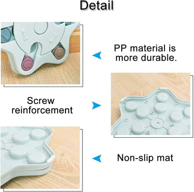 Dog Boredom Breaker Improve IQ, Puzzle Toy for Pet and Cat, Slow Feeder Treats Dispenser Interactive Toy to Hide and Seek Food (Green)