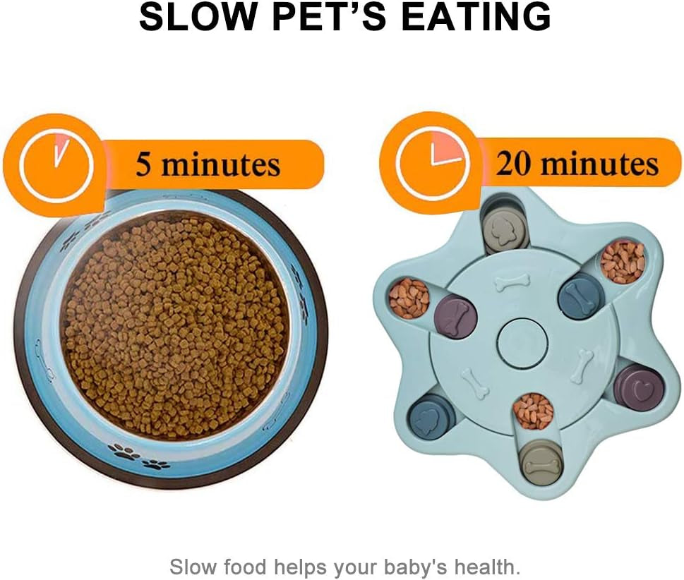 Dog Boredom Breaker Improve IQ, Puzzle Toy for Pet and Cat, Slow Feeder Treats Dispenser Interactive Toy to Hide and Seek Food (Green)