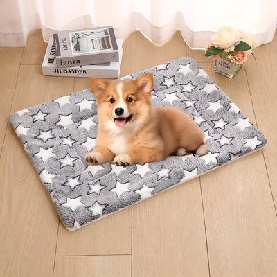 Thicken Cat/Dog Mat Breathable Flannel Cat Sleeping Mat Soft Dog Cushion for Small Dog/Cat Winter Warm Cat Blanket