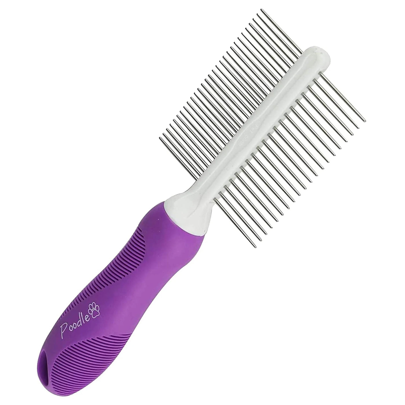 Double-Sided Stainless Steel Dog & Cat Pet Comb Grooming Hair Tool