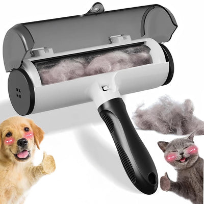 Pet Hair Roller / Hair Remover - Cat, Dog Hair Roller / Remover for Multi-Surface Fur Hair Removal Tool - Portable