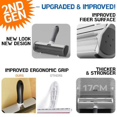 Pet Hair Roller / Hair Remover - Cat, Dog Hair Roller / Remover for Multi-Surface Fur Hair Removal Tool - Portable