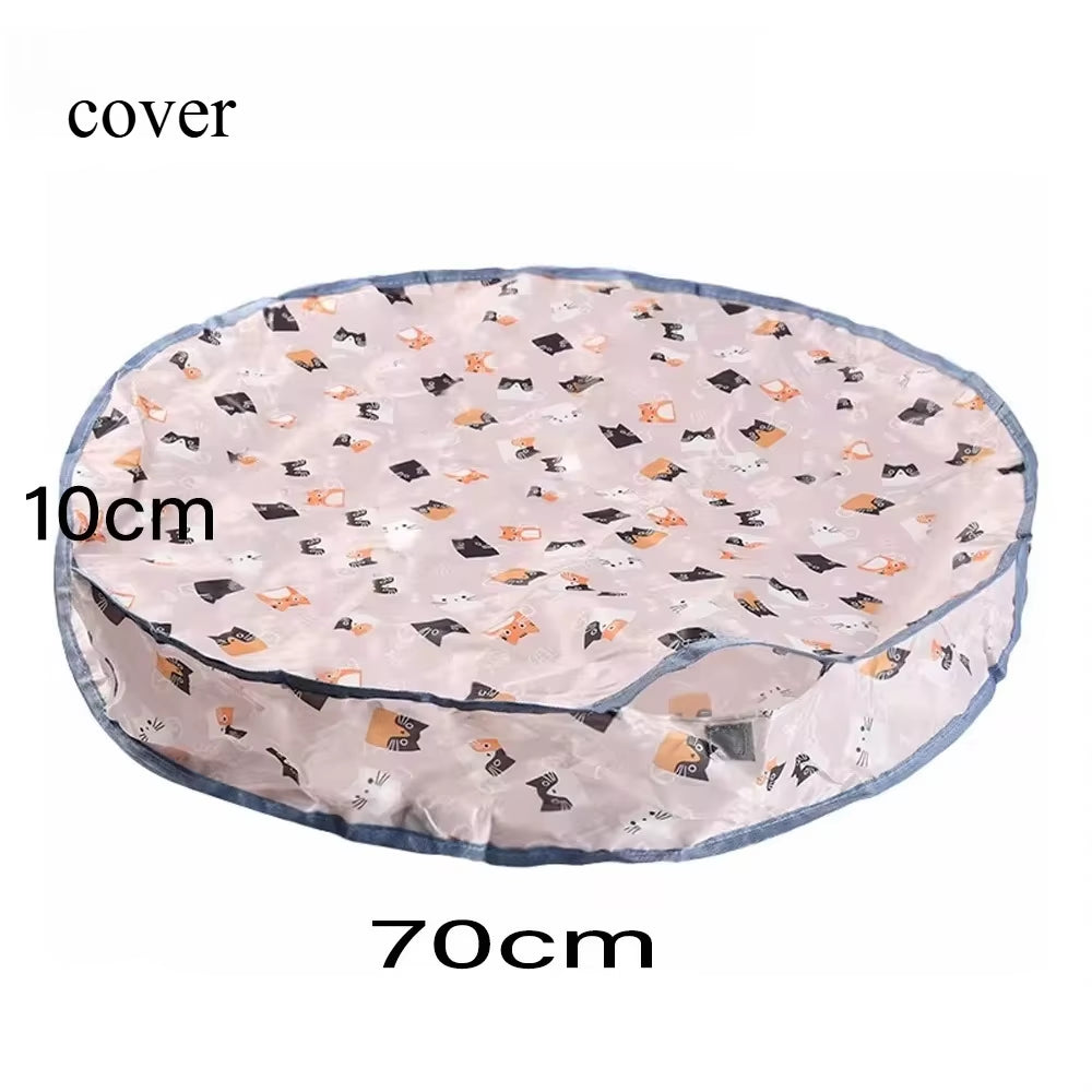 Smart Interactive Cat Toys Ball Fast Rolling in Pouch Hide and Seek Kitten Toy Motion Activated Interactive Cat Toy for Indoor