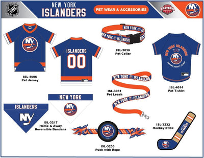 NHL NEW YORK ISLANDERS BANDANA for DOGS & CATS, Small/Medium. - Cute & Stylish Bandana! the Perfect HOCKEY FAN Scarf Bandana, Great for Birthdays or Any Party!